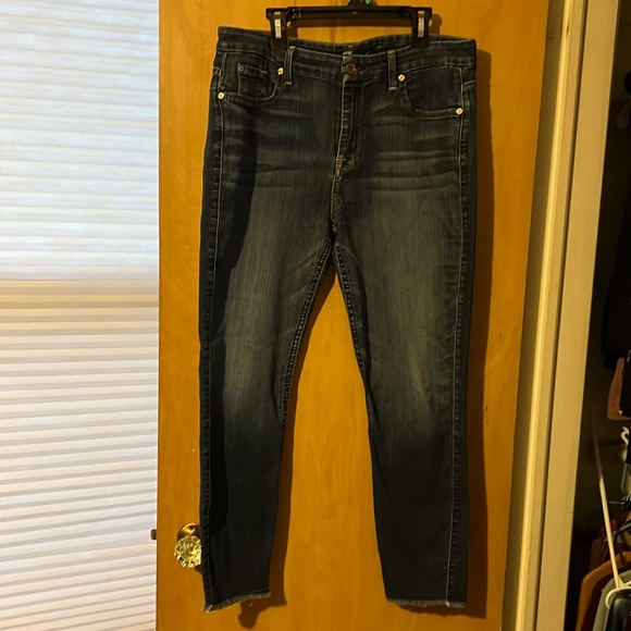 7 for all Mankind high waist ankle skinny - Picture 1 of 4